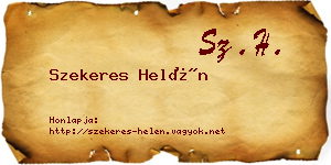 Szekeres Helén névjegykártya